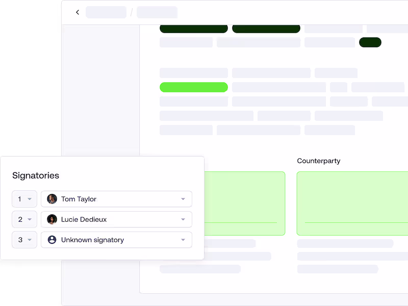 Define customized signature procedures